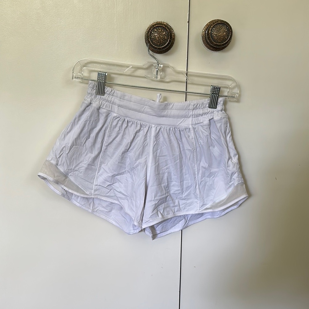 White lululemon shorts for sale!!!